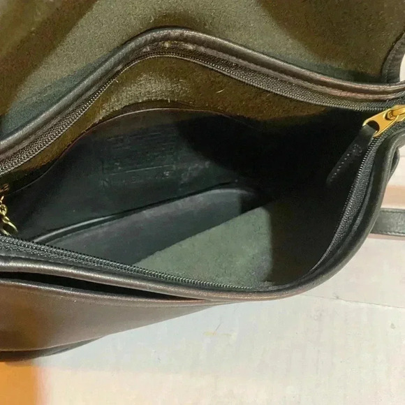 Coach black leather vintage satchel handbag - Picture 7 of 12